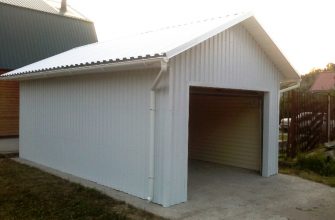 Гараж из профнастила под ключ: полное руководство от заливки фундамента до монтажа кровли